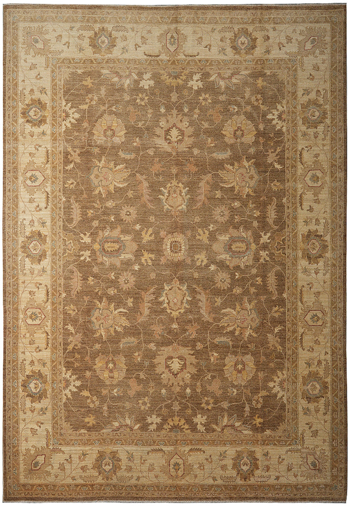9.4 x 11.10 Brown Zigler Chobi Rug #F-4175