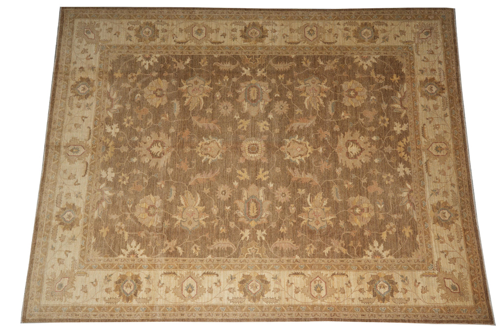 9.4 x 11.10 Brown Zigler Chobi Rug #F-4175