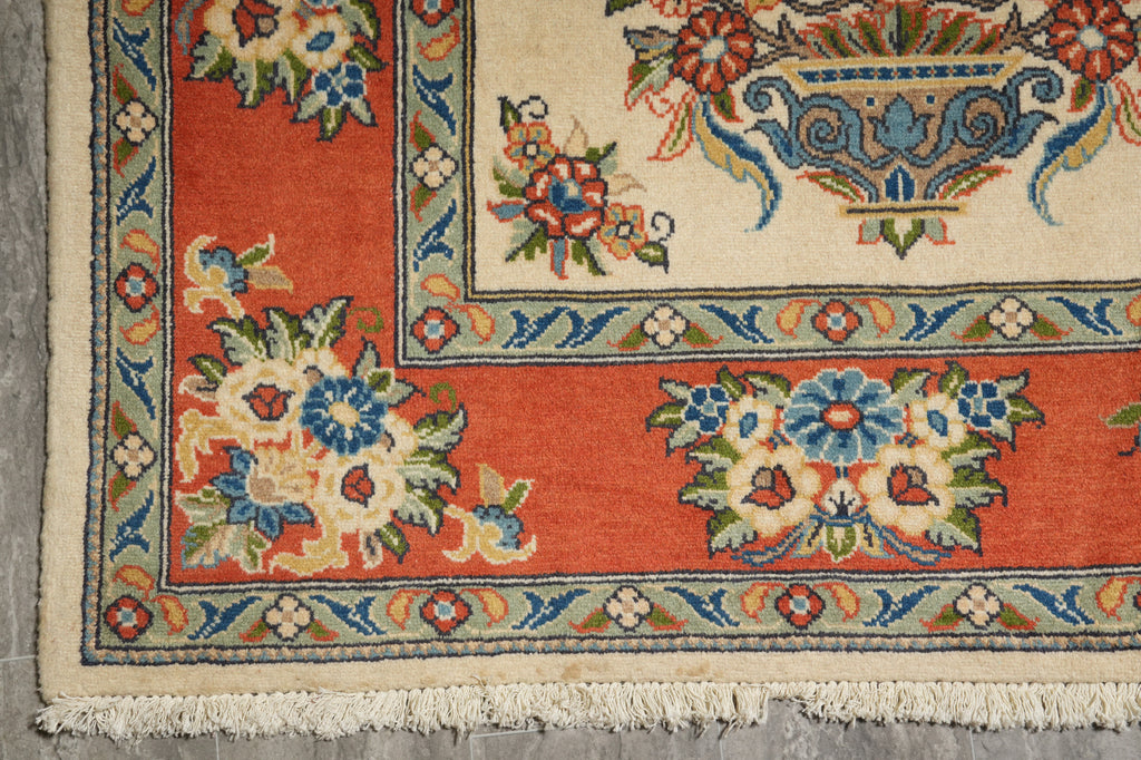 7 x 10 Unusual Persian Botteh Sarouk Rug - view 13