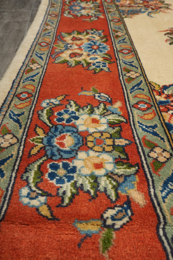 7 x 10 Unusual Persian Botteh Sarouk Rug - view 10