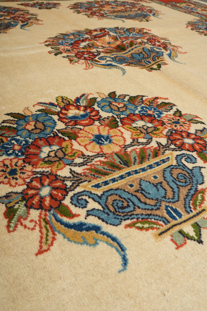 7 x 10 Unusual Persian Botteh Sarouk Rug - view 9