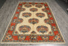Load image into Gallery viewer, 7 x 10 Unusual Persian Botteh Sarouk Rug - view 3