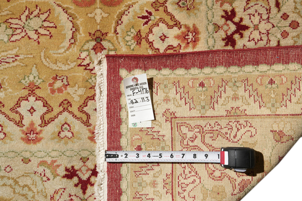 8.2 x 11.3 New Handmade Zigler Chobi Rug Gold #F-4176