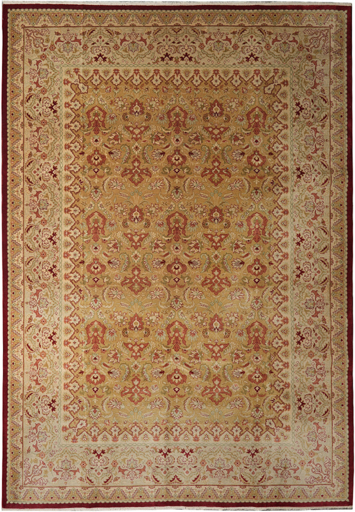 8.2 x 11.3 New Handmade Zigler Chobi Rug Gold #F-4176