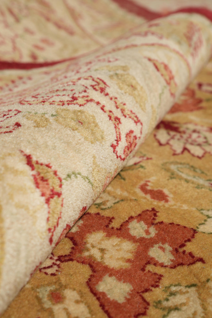 8.2 x 11.3 New Handmade Zigler Chobi Rug Gold #F-4176