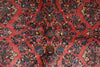 Load image into Gallery viewer, 7 x 7.6 Dark Salmon Fine Persian Sarouk square Rug - view 6