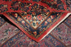 Load image into Gallery viewer, 7 x 7.6 Dark Salmon Fine Persian Sarouk square Rug - view 10
