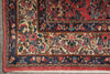 Load image into Gallery viewer, 7 x 7.6 Dark Salmon Fine Persian Sarouk square Rug - view 12