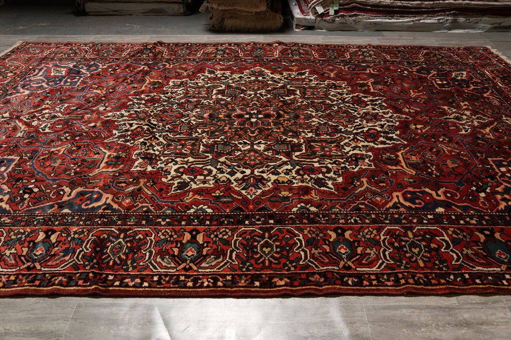 10.4 x 16 OLD Persian Bakhtiar Rug Tribal #PIX-15084