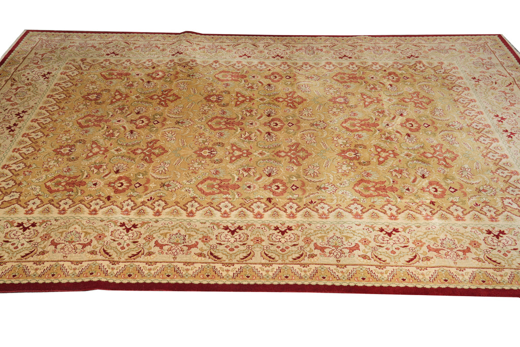 8.2 x 11.3 New Handmade Zigler Chobi Rug Gold #F-4176