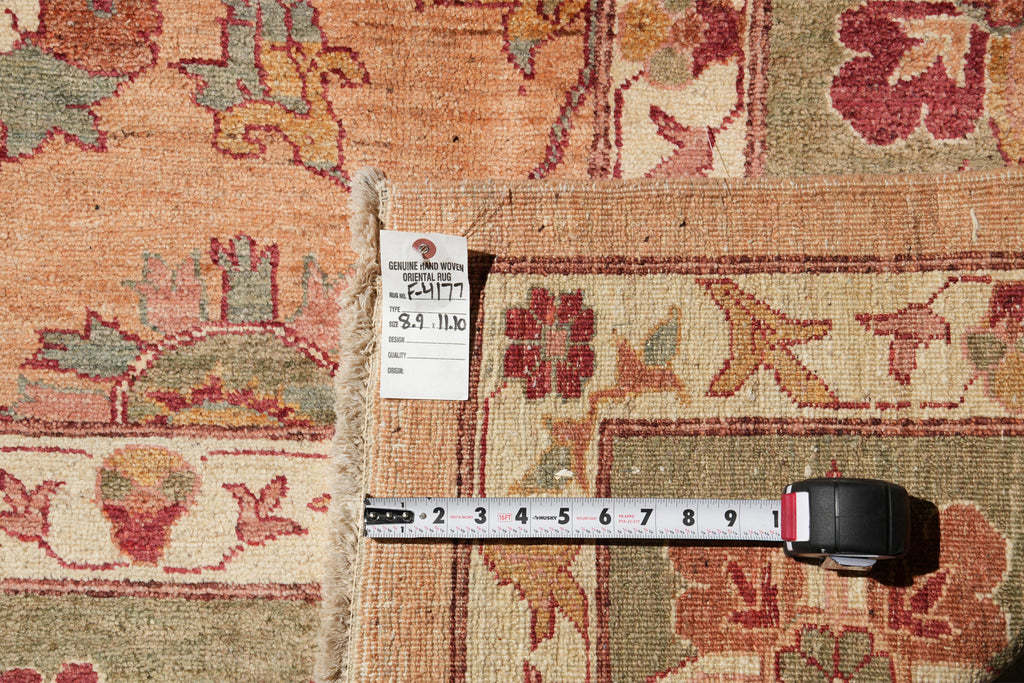 8.9 x 11.10 New Handmade Zigler Chobi Rug Dusty Rose #F-4177