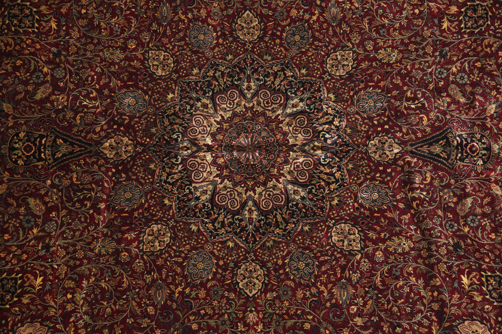 11.9 x 14.7 Fine Handmade Rug Lustrous Silky Wool #PIX-10267