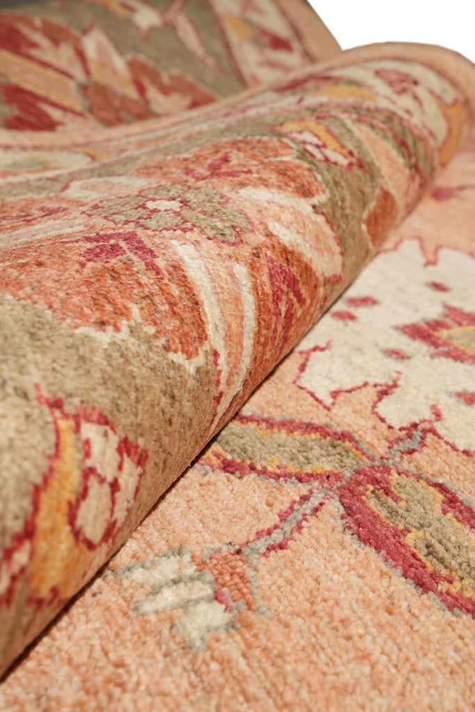 8.9 x 11.10 New Handmade Zigler Chobi Rug Dusty Rose #F-4177