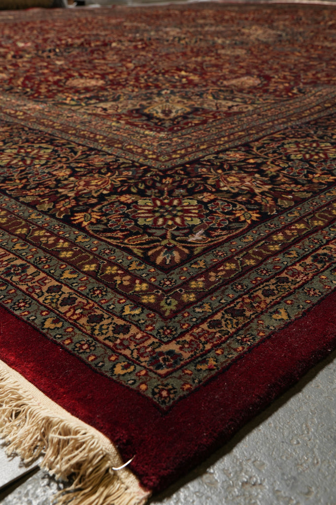 11.9 x 14.7 Fine Handmade Rug Lustrous Silky Wool #PIX-10267