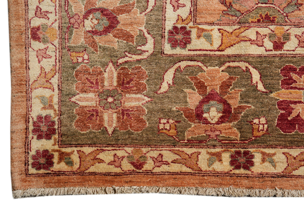 8.9 x 11.10 New Handmade Zigler Chobi Rug Dusty Rose #F-4177