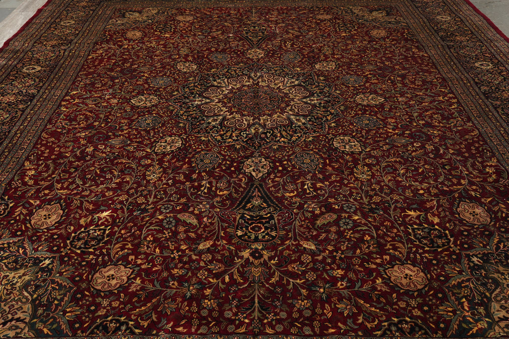 11.9 x 14.7 Fine Handmade Rug Lustrous Silky Wool #PIX-10267