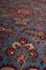 Load image into Gallery viewer, 7 x 7 Blue Fine Persian Sarouk Square Rug - view 8