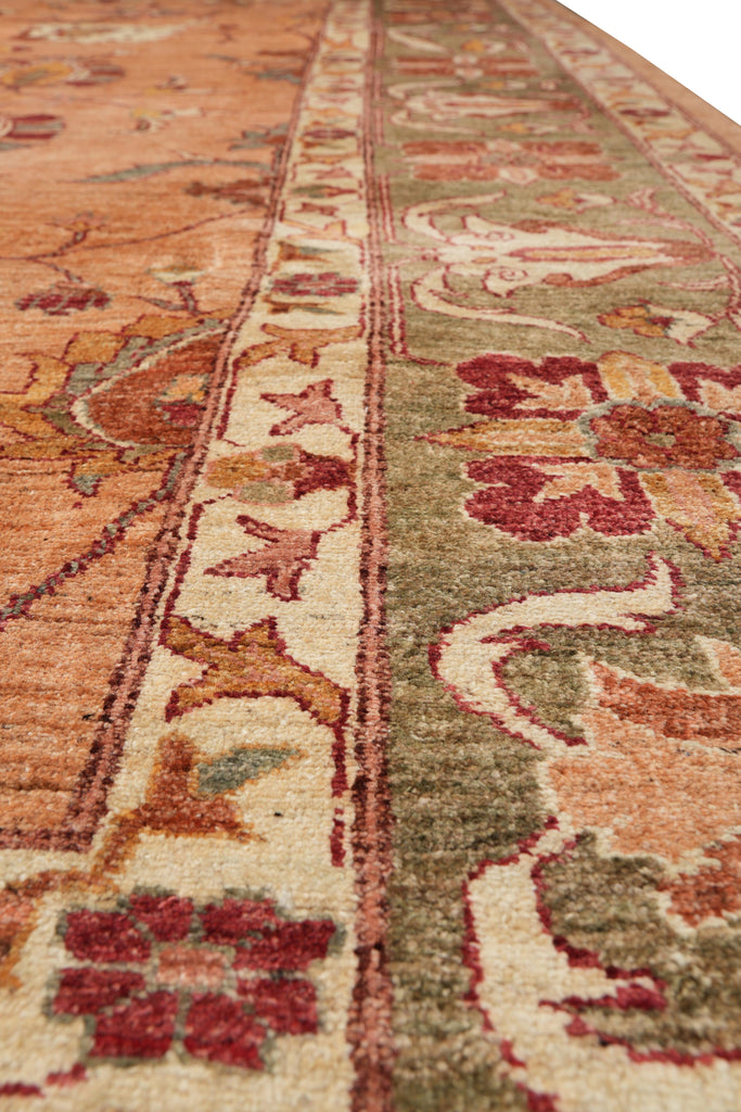 8.9 x 11.10 New Handmade Zigler Chobi Rug Dusty Rose #F-4177