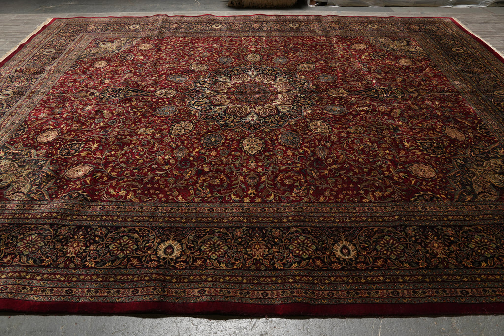 11.9 x 14.7 Fine Handmade Rug Lustrous Silky Wool #PIX-10267