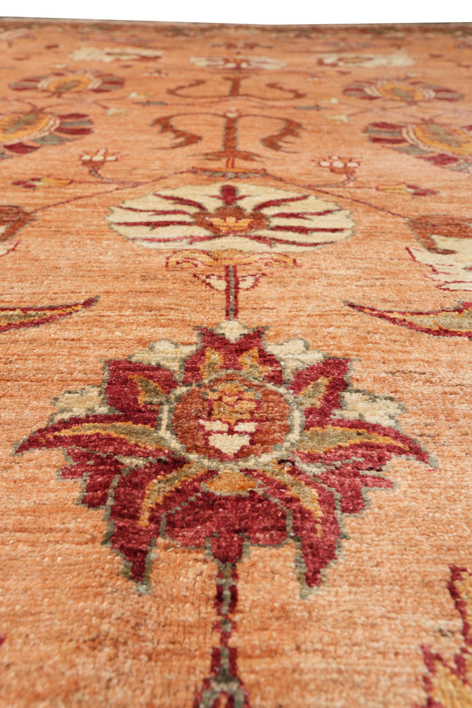 8.9 x 11.10 New Handmade Zigler Chobi Rug Dusty Rose #F-4177