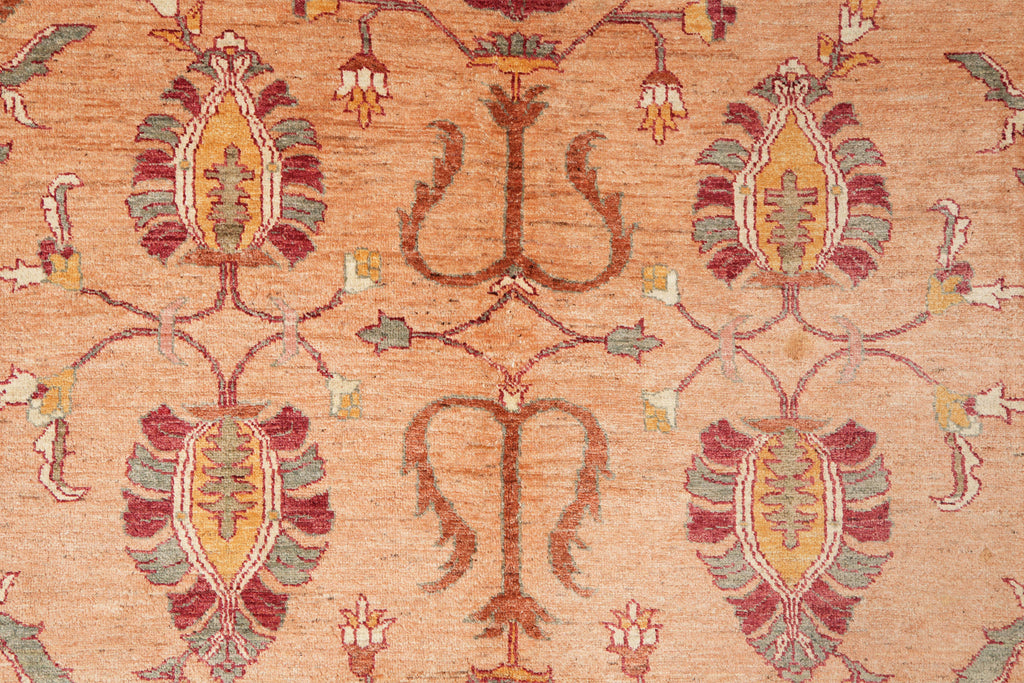 8.9 x 11.10 New Handmade Zigler Chobi Rug Dusty Rose #F-4177