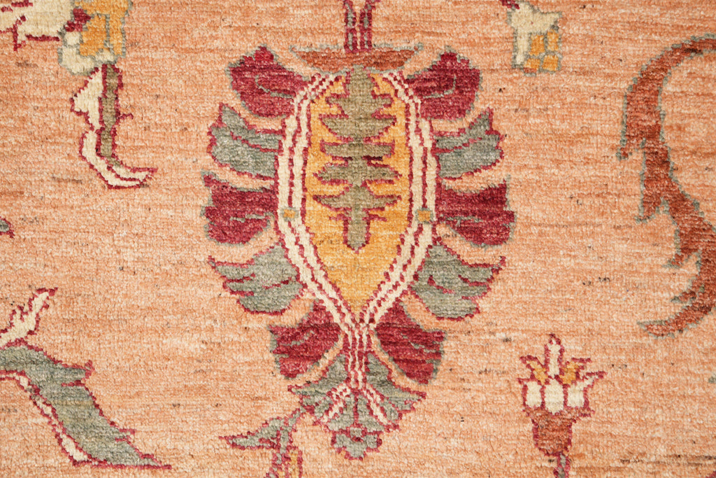 8.9 x 11.10 New Handmade Zigler Chobi Rug Dusty Rose #F-4177