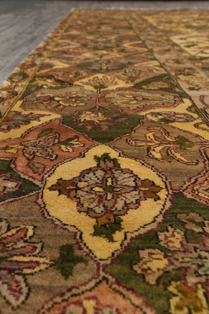 9 x 12 Quality Wool Area Rug Handmade Jaipur Lustrous Dense Wool Beige Gold #PIX-3546