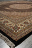 Load image into Gallery viewer, Decorative rug with intricate patterns on a floor.