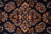 Load image into Gallery viewer, 7.3 x 9.8 Navy Blue Fine Persian Sarouk Rug #B-72319