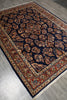Load image into Gallery viewer, 7.3 x 9.8 Navy Blue Fine Persian Sarouk Rug #B-72319