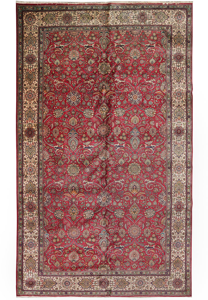 11 x 18 Semi-Antique Persian Tabriz Rug #B-79955