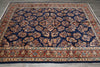 Load image into Gallery viewer, 7.3 x 9.8 Navy Blue Fine Persian Sarouk Rug #B-72319