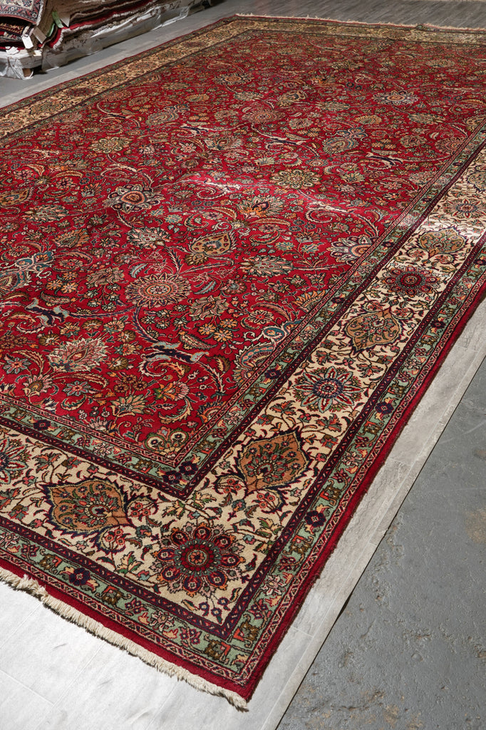 11 x 18 Semi-Antique Persian Tabriz Rug #B-79955