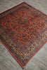 Load image into Gallery viewer, 6.8 x 6.8 Salmon Fine Persian Sarouk Square Rug #B-72318
