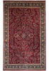 Load image into Gallery viewer, 12.8 x 20.5 New Handmade Sarouk Wool Rug Burgundy #PIX-1144