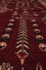 Load image into Gallery viewer, 12.8 x 20.5 New Handmade Sarouk Wool Rug Burgundy #PIX-1144