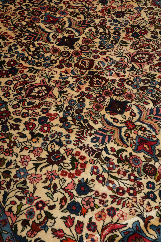 6.7 x 10 Ivory Fine Persian Lilihan Bibikabad Rug #B-72413