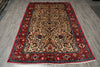 Load image into Gallery viewer, 6.7 x 10 Ivory Fine Persian Lilihan Bibikabad Rug #B-72413
