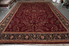 Load image into Gallery viewer, 12.8 x 20.5 New Handmade Sarouk Wool Rug Burgundy #PIX-1144