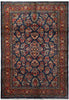 Load image into Gallery viewer, 7 x 10 Navy Blue Fine Persian Sarouk Wool Rug #B-72420