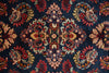 Load image into Gallery viewer, 7 x 10 Navy Blue Fine Persian Sarouk Wool Rug #B-72420