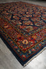 Load image into Gallery viewer, 7 x 10 Navy Blue Fine Persian Sarouk Wool Rug #B-72420