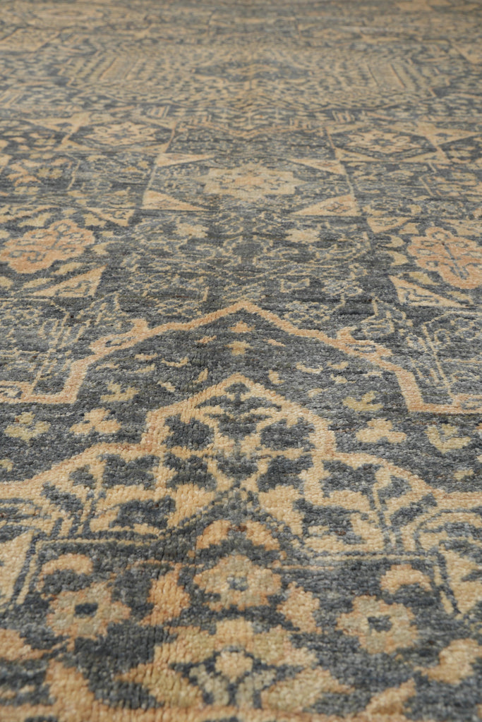 9.2 x 12 Gray Neutral New Handmade Chobi Rug #F-4180