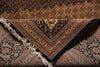 Load image into Gallery viewer, 11.6 x 16.6 Authentic Persian Tabriz Mahi Handmade 400 KPSI Wool and Silk Rug Black #PIX-691