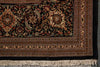 Load image into Gallery viewer, 11.6 x 16.6 Authentic Persian Tabriz Mahi Handmade 400 KPSI Wool and Silk Rug Black #PIX-691