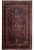 Load image into Gallery viewer, 12.7 x 19.5 Genuine Antique Persian Rug Burgundy Blue 1930&#39;s #PIX-231