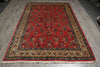 Load image into Gallery viewer, 7.3 x 10.3 Pinky Salmon Persian Sarouk Wool Rug #B-72414