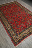 Load image into Gallery viewer, 7.3 x 10.3 Pinky Salmon Persian Sarouk Wool Rug #B-72414