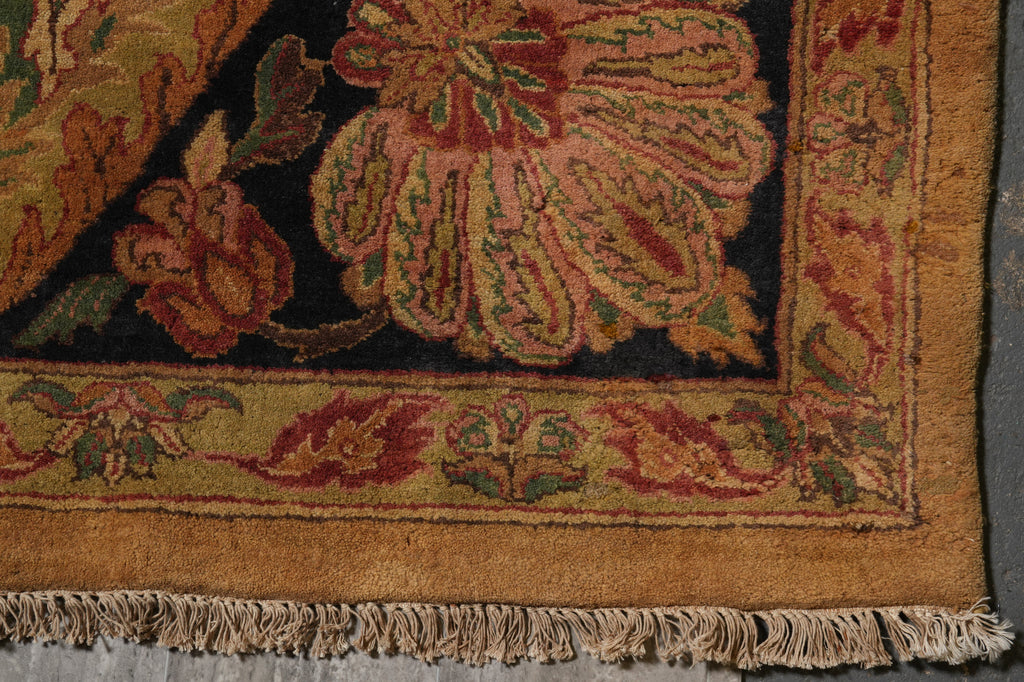 11.7 x 18.3 Golden wool Handmade Jaipur Rug #B-78903