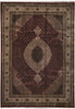 Load image into Gallery viewer, Decorative rug with intricate patterns on a plain background